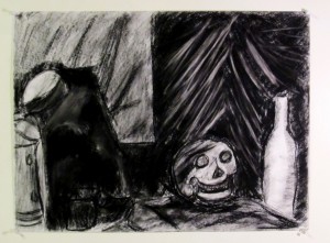 Charcoal Drawing from Still Life
